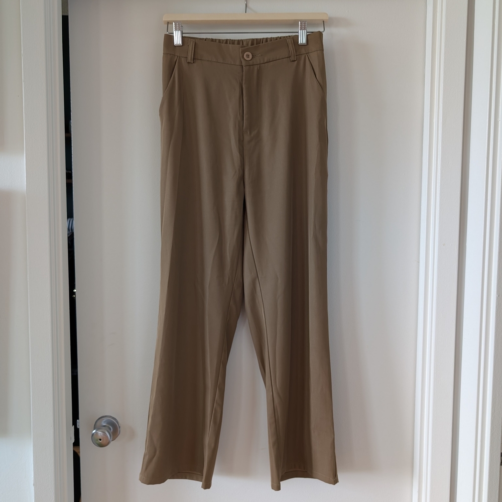 Tan Flowy Pants Size L